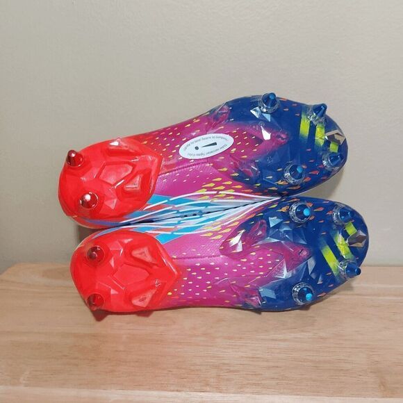 Adidas Predator Edge+ SG Soccer Cleats White Multi Color GW1035 Men's Size 8.5 - Picture 6 of 7